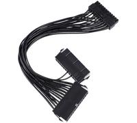 HOMSFOU Cordon D’Alimentation Double 32cm 24 Broches 18awg Noir