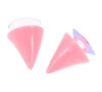 HOMSFOU Cornes de Diable pour Casque Moto et Vélo Accessoires Décoratifs avec Ventouse Cornes de Taureau Roses pour Casques Électriques Fixation Sécurisée