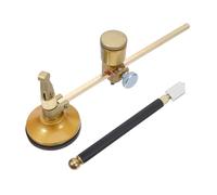 HOMSFOU Coupe-Verre Portable De Type Boussole Outil De Coupe De Verre Avec Base À Ventouse Outil De Coupe De Verre Circulaire Coupe-Verre Avec Base À Ventouse