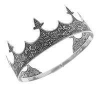 HOMSFOU Couronne Vintage Métallique Ajustable pour Hommes Accessoire Costume Cosplay Fête Mariage Théâtre