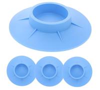 HOMSFOU Coussin Anti-vibrations pour Machine à Laver Set de 4 Pièces en Caoutchouc Bleu Base Haute Succion Bruit pour Stabilisateur
