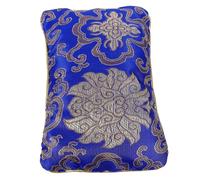 HOMSFOU Coussin de Prise de Pouls en Tissu Lavable, Petit Oreiller Chinois pour Médecine Traditionnelle, Oreiller de Poignet Multifonction Bleu Floral, Outil Portable pour Diagnostic