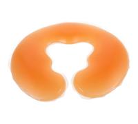 HOMSFOU Coussin Facial en Silicone Beige U Coussin D'appui-tête pour Table de Massage Oreiller de Spa Léger et Portable Repose-tête Ergonomique pour Salon de Beauté et Bien-