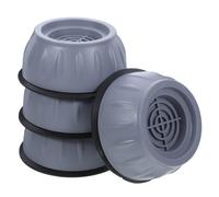 HOMSFOU Coussinets Anti-Vibrations Pour Machine À Laver 4 Pièces Lave-Linge Et Sèche-Linge En Caoutchouc Coussinets De Pieds Socles Universels Pour Empêcher La Marche Et Réduire Le Bruit