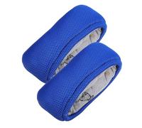 HOMSFOU Coussinets Antidérapants pour Béquilles en Coton et Éponge, Lot de 2 Protège-aisselles Rembourrés Bleus, Coussins sous Aisselle Confortables pour Aides la Mobilité des Personnes