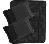 HOMSFOU Coussinets D’aisselle Rembourrés Noirs pour Béquilles Universelles en Aluminium, Tapis de Béquille Antidérapant et Confortable, Protection de Poignée de Canne de Marche Adaptée