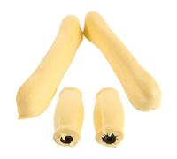 HOMSFOU Coussinets de Béquille en Tpr Rembourrage Souple pour Béquilles, Protège-aisselles et Poignées Antidérapantes Jaunes, Kit 4 Pièces pour Confort et Soutien Axillaire Lors