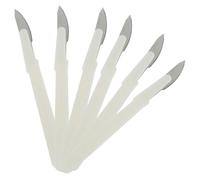 HOMSFOU Couteau Acier au Carbone 6 Pièces Graduation, Poignée Ergonomique Blanche, Outil de Scarification de Pâte Multifonction pour Boulangerie Professionnelle et Usage Domestique,