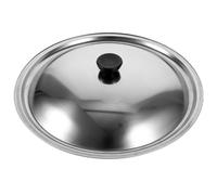 HOMSFOU Couvercle Anti-éclaboussures en Acier Inoxydable 31 Cm, Compatible Casseroles et Poêles 30-31,5 Cm, Couvercle Plat Multifonction pour Cuisson Cuisine Professionnelle et Domestique