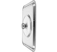 HOMSFOU Couvercle de Protection Alimentaire Rectangulaire en Acier Inoxydable 36x27 Cm pour Plateau de Cuisson Poisson et Barbecue, Couvercle de Plaque à Poisson Résistant la Chaleur,