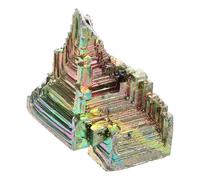 HOMSFOU Cristal de Bismuth Spécimen Minéral Irrégulier pour Décoration Maison Bureau et Collection 40 Grammes