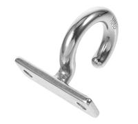 HOMSFOU Crochet Acier Inoxydable Robuste avec Platine Œil Rotative Support Mural Polyvalent pour Bateaux Voiles Ombrage et Ventilateurs Installation Facile sans Dommage des Murs