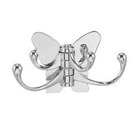 HOMSFOU Crochet Rotatif Solide en Métal Finition Chrome Brillant, Support Mural Créatif pour Suspendre Vêtements et Chapeaux, 1 Pièce, Salle de Bain, la Cuisine et Entrée, Patère Pratique