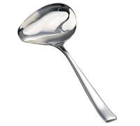 HOMSFOU Cuillère à Sauce en Acier Inoxydable Épaisse Bec Verseur, Petite Louche à Huile de Cuisson à Long Manche, Ustensile Cuisine Polyvalent pour Napper et Verser, Accessoire Maison