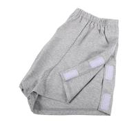 HOMSFOU Culotte Homme Xl Gris Clair pour Incontinence, Sous-vêtement Respirant Lavable à Ouverture Latérale, Adapté Post-fracture et Soins Convalescence, Confortable pour Personnes