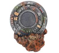 HOMSFOU Décoration D'aquarium en Résine - Ornement D'épave de Vaisseau Spatial Décoratif - Émulation de Soucoupe Volante pour Aquarium et Bassin - Décor Intérieur, Cachette pour Poissons