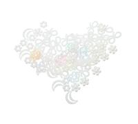 HOMSFOU Décorations Élégantes Léger et Polyvalent Perles Nacrées 600 Pièces en Résine de Lune et Fleur pour DIY pour Décoration de Table de Mariage
