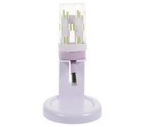 HOMSFOU Distributeur d'eau Automatique pour Hamsters et Petits Animaux, Support Réglable en Hauteur, Abreuvoir Vertical Violet Compatible Gerbilles, Furets, Cobayes - Accessoire Rongeur