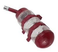 HOMSFOU Distributeur d'eau Suspendu pour Chien et Chat Grosse Capacité, Bouteille Gourde en Plastique Rouge Foncé, Abreuvoir Automatique Gravitaire pour Cage, Fontaine à Eau pour Animaux