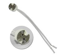 HOMSFOU Douille de Lampe en Céramique Mr16 12V 10 Pièces Connecteur de Fil Solide Compatible LED pour Luminaires Encastrés