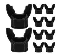 HOMSFOU Embouts Buccaux Silicone Transparent Lot de 10, Remplacement pour Détendeur et Tuba, Adaptés aux Activités de Plongée et Natation