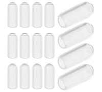 HOMSFOU Embouts de Protection en Caoutchouc Transparent pour Bandeaux Cheveux, 200 Pcs, Diamètre Intérieur 4,0 Mm, Accessoires DIY pour Réparation et Confort Coiffure