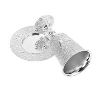 HOMSFOU Ensemble 1 Coupe à Vin du Shabbat en Métal Plaqué Pied Haut, Coupe de Bénédiction Juive pour Célébrations Shabbat et Pessah, Décoration Festive Judaïque pour Rites Religieux