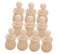 HOMSFOU Ensemble De 10 Dollhouse Miniatures à Peindre Ensemble de Figurines Non pour Bricolage Créatif et Décoration