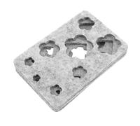 HOMSFOU Ensemble de 10 Moules Feutrine DIY Forme de Cœur et Fleur Pochoirs Réutilisables pour Artisanat Laine Kit Complet pour Feutrage à Aiguille Modèles Créatifs Adaptés à Âges