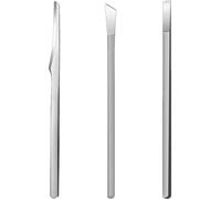 HOMSFOU Ensemble de 3 Outils de Pédicure en Acier Inoxydable 16 Cm Couteau à Talon Couteau à Lame Oblique Kit Professionnel pour Enlever Callosités et Soigner Ongles D’orteils Usage Salon