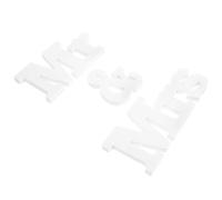 HOMSFOU Ensemble de Lettres Décoratives Mr Mrs en PVC Doré pour Décoration de Table de Mariage, Panneau Stable et Léger, Centre de Table Romantique pour Fête Nuptiale et Saint-Valentin