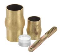 HOMSFOU Ensemble Joints Cuivre Virole Laiton Antidérapante pour Canne, Accessoires pour Seniors, Usage Polyvalent en Intérieur, Extérieur et Déambulation