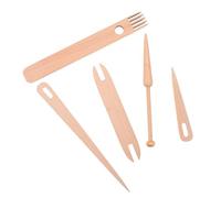 HOMSFOU Ensemble Outils de Métier à 5 Pièces Aiguille en Peigne avec Accessoires Tissage pour Adultes Outils Tricotage Solide pour Artisanat