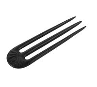 HOMSFOU Épingle à Cheveux Noire en Bois D’ébène Lotus, Épingles à Chignon Vintage, Accessoires Coiffure Traditionnels Chinoises pour Femmes, Baguette Cheveux Sculptée, Postiche Élégant,