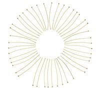 HOMSFOU Épingles à Boucle D'oreille en Acier Inoxydable 45mm 50 Pcs Dorées pour Création de Bijoux DIY Artisanales Bricoleurs Loisirs Créatifs Outils