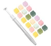 HOMSFOU Éponge à Ongles Dégradé 50 Mini Cubes Blancs 1 Cm Pince à Ongles 4 Dents Kit Manucure Précision Accessoires pour Nail Art Pédicure Soins des Mains