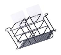 HOMSFOU Étagère Murale sans Perçage en Fonte de Fer Noire, Support de Rangement pour Salle de Bain, Porte-Brosse à Dents et Gobelet Ventilé, Étagère Compacte Anti-Corrosion pour Organiser