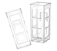 HOMSFOU Étagères et Gain de Place Facile à Nettoyer Design Minimaliste en HIPS Support Mural 2 Pièces pour Outil Capillaire pour Salle de Bain et Maison