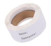 HOMSFOU Étiquettes Alimentaires Autocollantes Blanches Étiquetage Amovible pour Conservation des Aliments Organisation Cuisine et Congélateur