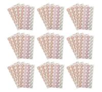 HOMSFOU Étiquettes Autocollantes de Renfort Métalliques Rondes pour Perforations de Papier - 40 Feuilles - Protections Adhésives pour Classeurs Cahiers et Documents Renforts Solide pour