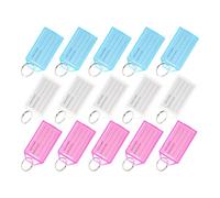 HOMSFOU Étiquettes Porte-clés Colorées 30 Pcs Numéros, Étiquettes de Classification en Plastique Solide, Accessoires Porte-clés Multifonction pour Bureau, Hôtel et Bagages