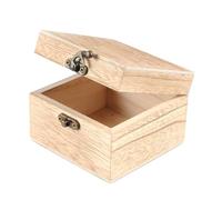 HOMSFOU Étui à Montre en Bois de Paulownia 1 Compartiment, Boîte de Rangement Portable Coussins Amovibles, Organisateur pour Montres Toutes Tailles, pour Voyage d'affaires
