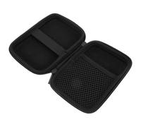 HOMSFOU Étui de Transport Noir en Pu pour Glucomètre et Tensiomètre, Pochette de Rangement Compacte et Rechargeable pour Fournitures Diabétiques, Organisateur Pratique pour Patients,