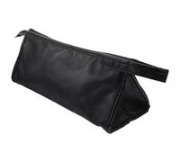 HOMSFOU Étui de Voyage Compact pour Sèche-Cheveux et Fer à Friser, Paquet de Rangement Portable Noir en Cuir PU, Trousse de Voyage Résistante aux Rayures pour Outils de Coiffure, Valise