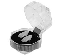 HOMSFOU Fausses Dents de Vampire Accessoires de Costume Réalistes et Confortables en Plastique Blanc pour Masquerade et Fête Dhalloween