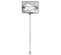 HOMSFOU Filet à Poissons D'aquarium pour Retirer Déchets et Nourriture en Acier Inoxydable avec Télescopique 60 Cm, Filet Fin Robuste Épuisette Légère pour Bassin et Aquarium