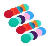 HOMSFOU film de couleur pour lampe suspendue, film diffuseur de lumière colorée, lot de 20pcs, PVC, 10 couleurs différentes x 2 feuilles, autocollant filtre de lumière, peel and stick