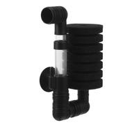 HOMSFOU Filtre à Éponge pour Aquarium Submersible Noir Pompe Silencieuse, Conception Tête Unique pour Eau Douce, pour Chambres et Bureaux
