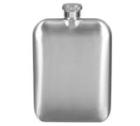HOMSFOU Flasque à Whisky 170 Ml en Acier Inoxydable Mat, Flacon de Poche Portable pour Vin et Alcool, Flasque Vintage Compact et Léger pour Camping, Randonnée et Activités en Extérieur