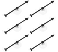 HOMSFOU Flèche Tournante avec Ventouse en Plastique Solide 10 Cm, Lot de 6 Pièces pour Jeux de Société, Activités Scolaires et Fêtes, Accessoire Rotatif Amusant pour Réunions et Team